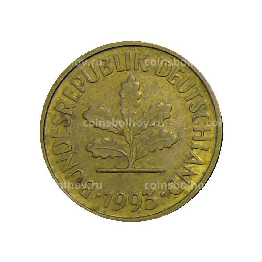 Монета 5 пфеннигов 1993 года F Германия