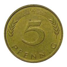 Монета 5 пфеннигов 1995 года A Германия (реверс)