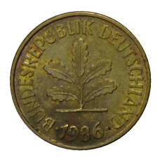 Монета 5 пфеннигов 1986 года D Германия (аверс)