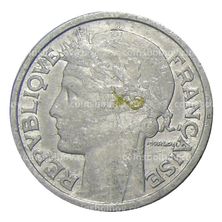 Монета 2 франка 1948 года В Франция (вид 2)