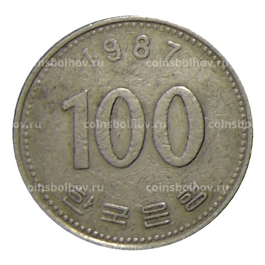 Монета 100 вон 1987 года Южная Корея