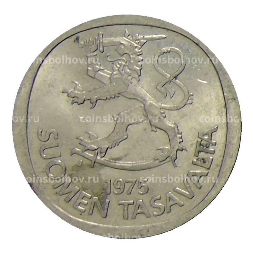 Монета 1 марка 1975 года Финляндия