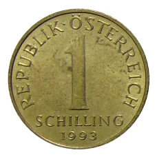 Монета 1 шиллинг 1993 года Австрия (аверс)