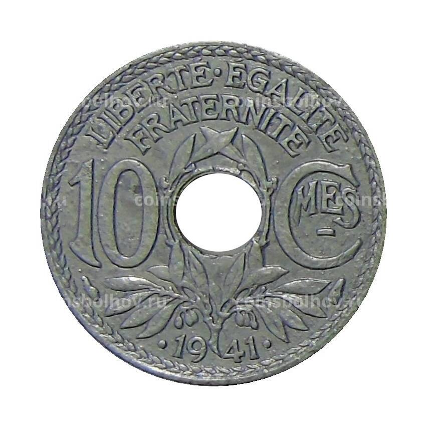 Монета 10 сантимов 1941 года Франция