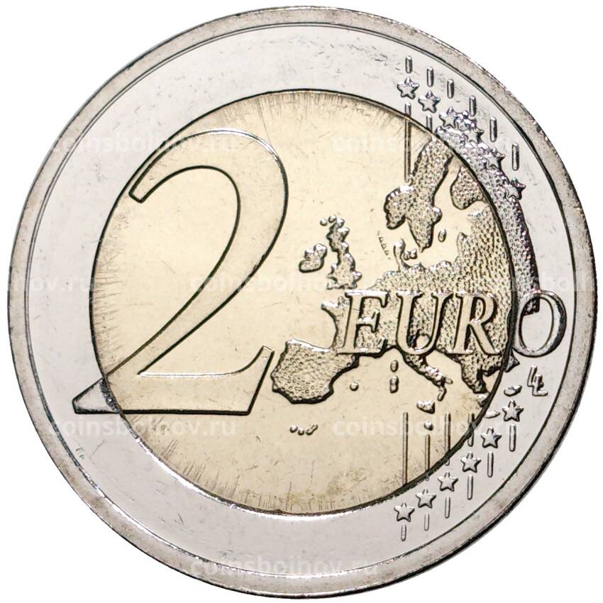 Монета 2 евро 2021 года Литва — Биосферный резерват Жувинтас (вид 2)