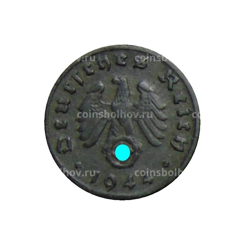 Монета 1 рейхспфенниг 1944 года D Германия