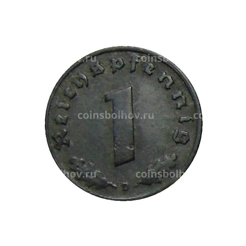 Монета 1 рейхспфенниг 1944 года D Германия (вид 2)