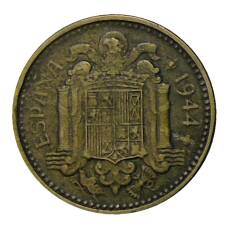 Монета 1 песета 1944 года Испания (аверс)