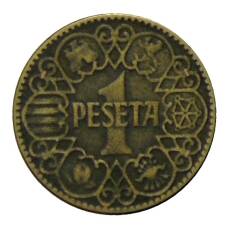 Монета 1 песета 1944 года Испания (реверс)