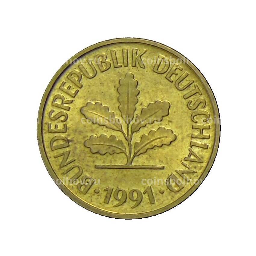 Монета 5 пфеннигов 1991 года A Германия