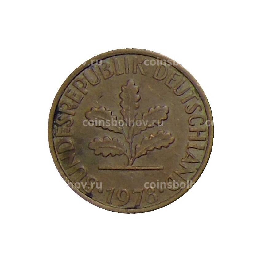 Монета 1 пфенниг 1978 года D Германия