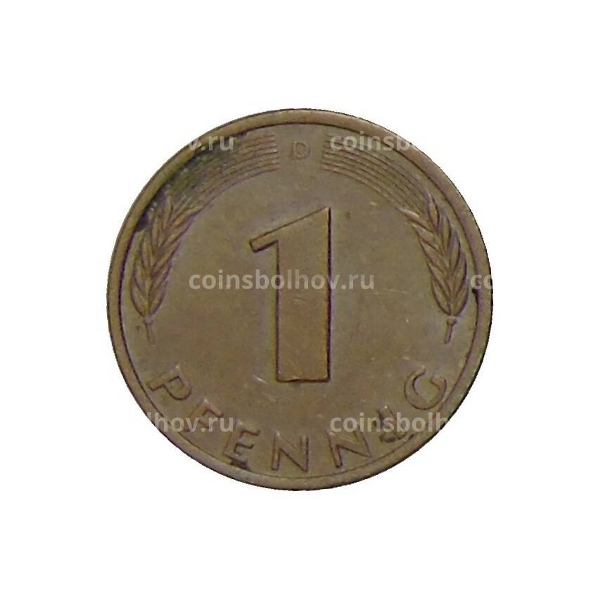 Монета 1 пфенниг 1978 года D Германия (вид 2)
