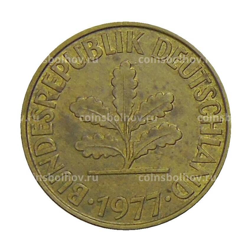 Монета 10 пфеннигов 1977 года G Германия