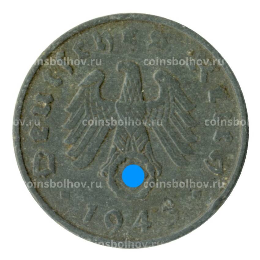 Монета 1 рейхспфенниг 1943 года A Германия