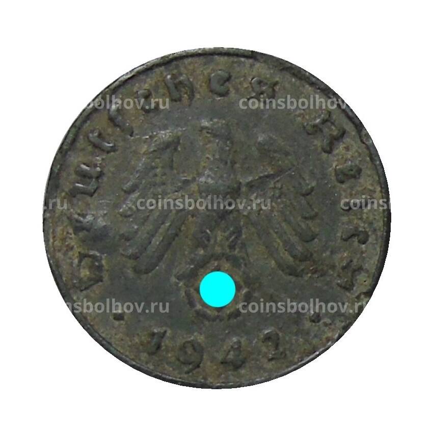 Монета 10 рейхспфеннигов 1942 года A Германия