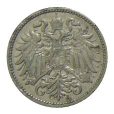 Монета 10 геллеров 1909 года Австрия (реверс)