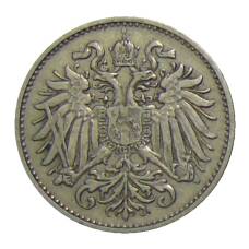 Монета 10 геллеров 1894 года Австрия (реверс)