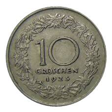 Монета 10 грошей 1925 года Австрия (аверс)