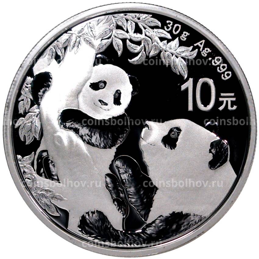 Монета 10 юаней 2021 года Китай — Панда