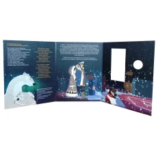 Альбом — планшет для монеты 25 рублей 2021 года Российская (Советская) мультипликация — Умка (реверс)