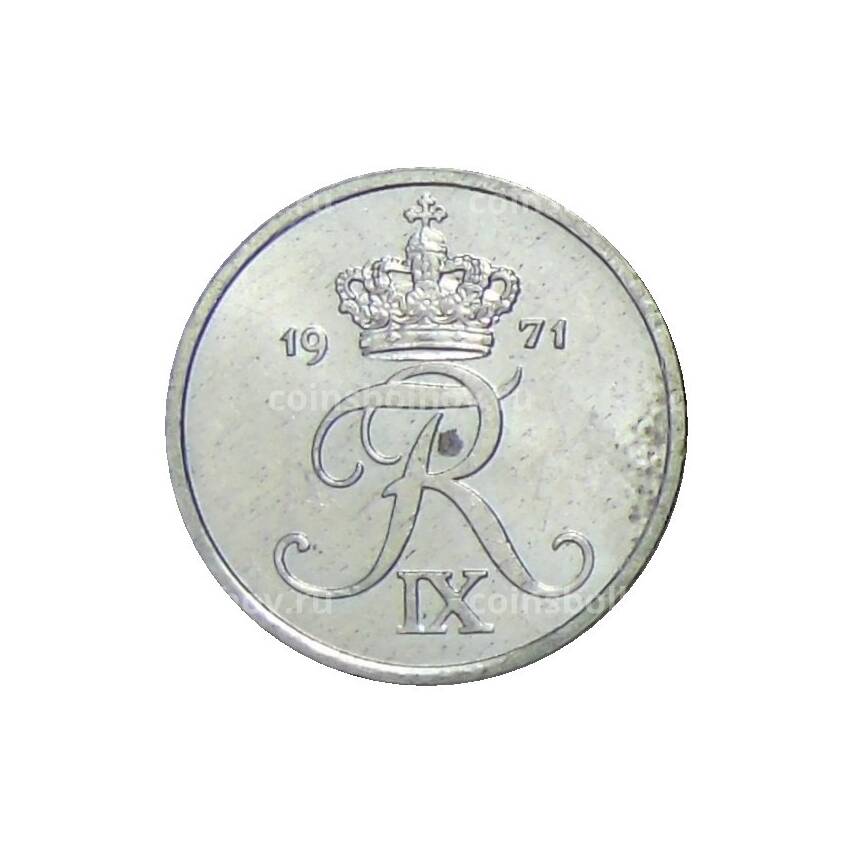 Монета 1 эре 1971 года Дания
