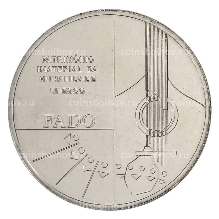 Монета 2,5 евро 2015 года Португалия «Нематериальное культурное наследие ЮНЕСКО — Фаду»