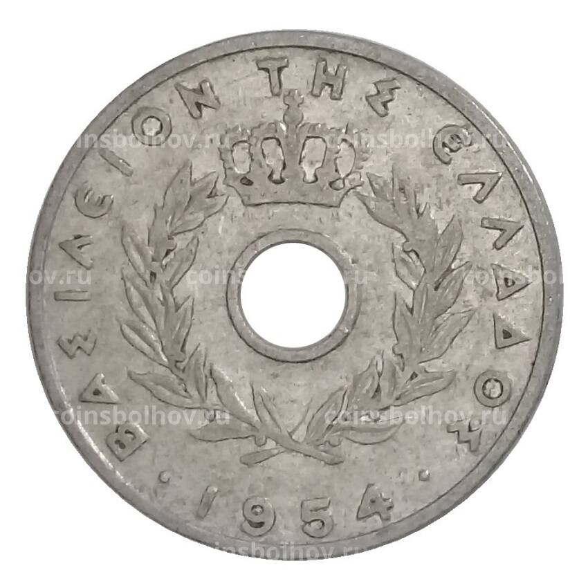 Монета 20 лепт 1954 года Греция