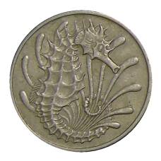 Монета 10 центов 1967 года Сингапур (реверс)