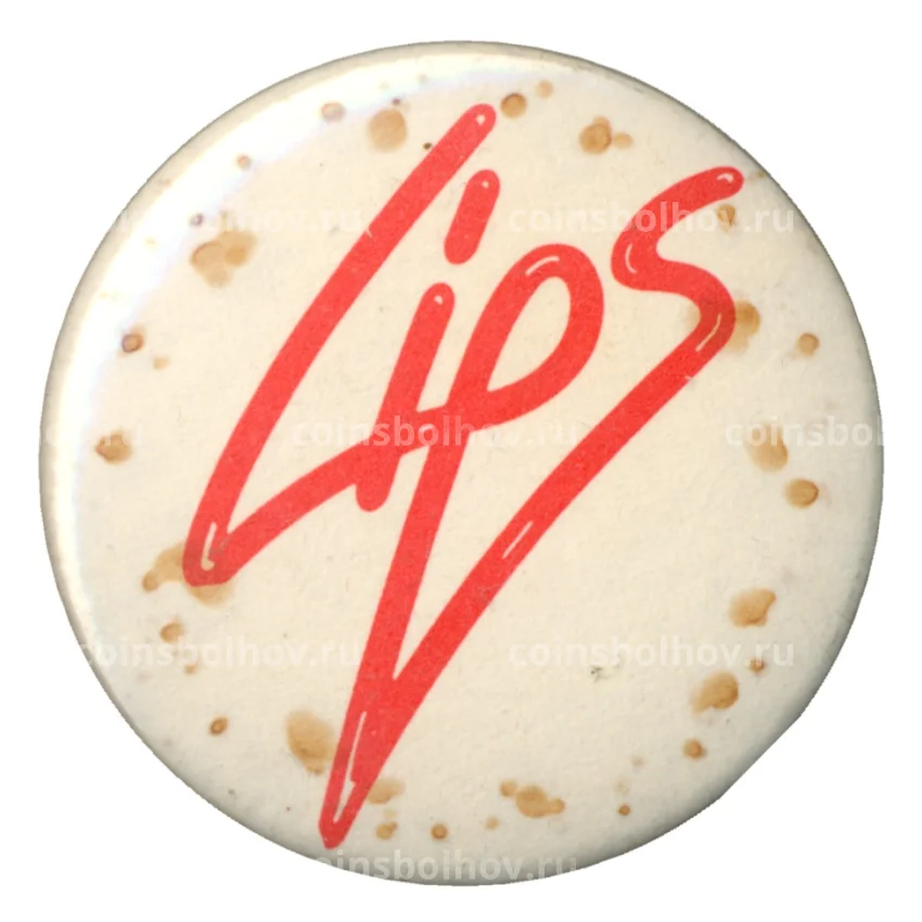 Значок рекламный «Lips»