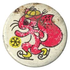 Значок Бельчонок на коньках