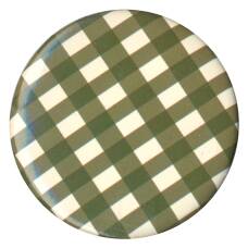 Значок  рекламный Бело-зеленая клетка