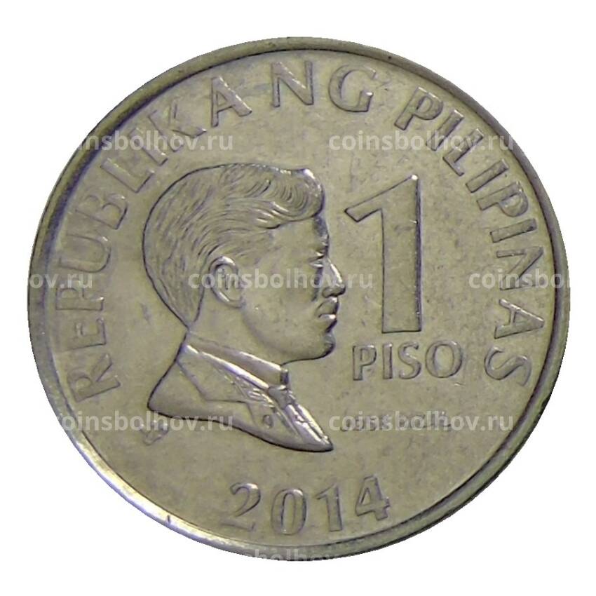 Монета 1 песо 2014 года Филиппины