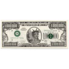 Сувенирная банкнота 1000000 долларов 2001 года США