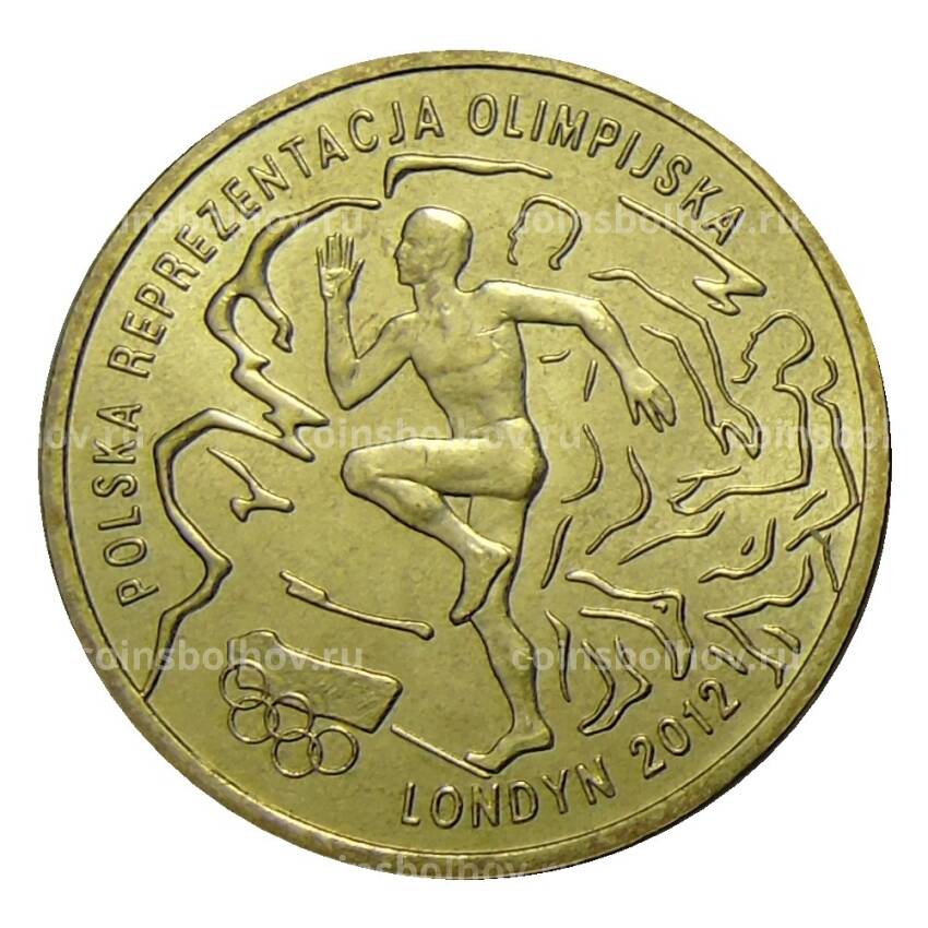Монета 2 злотых 2012 года Польша — XXX летние Олимпийские Игры, Лондон 2012