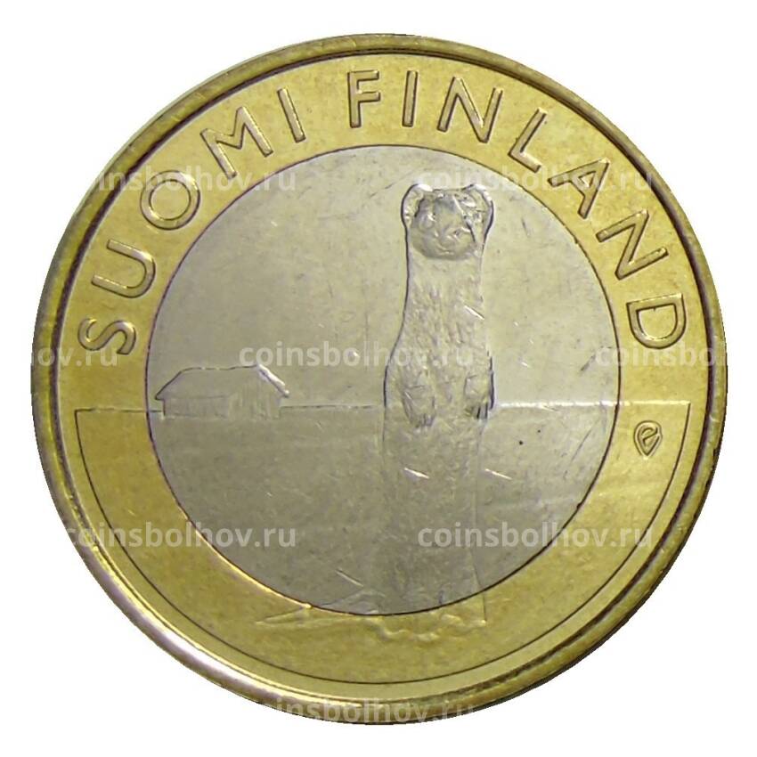 Монета 5 евро 2015 года Финляндия  —  Исторические регионы Финляндии. Животные — Остроботния