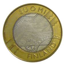 Монета 5 евро 2011 года Финляндия —  Исторические регионы Финляндии — Уусимаа (аверс)