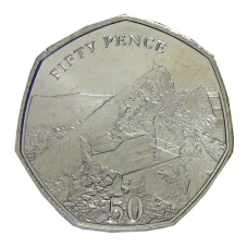 Монета 50 пенсов 2020 года Гибралтар (аверс)