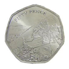 Монета 50 пенсов 2020 года Гибралтар (аверс)