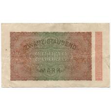 Банкнота 20000 марок 1923 года Германия (вид 2)