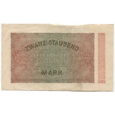 Банкнота 20000 марок 1923 года Германия (вид 2)