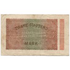 Банкнота 20000 марок 1923 года Германия (вид 2)