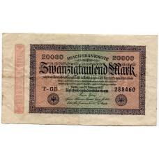 Банкнота 20000 марок 1923 года Германия
