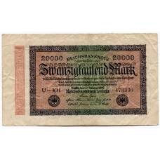 Банкнота 20000 марок 1923 года Германия