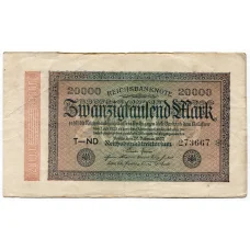 Банкнота 20000 марок 1923 года Германия