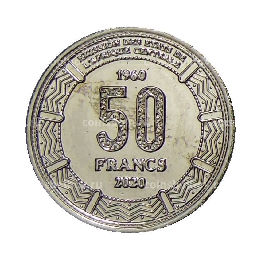 Монета 50 франков 2020 года Конго — 60 лет Независимости (вид 2)