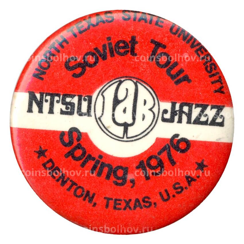 Значок  Университет Северного Техаса — Джаз Лаб — Весна 1976