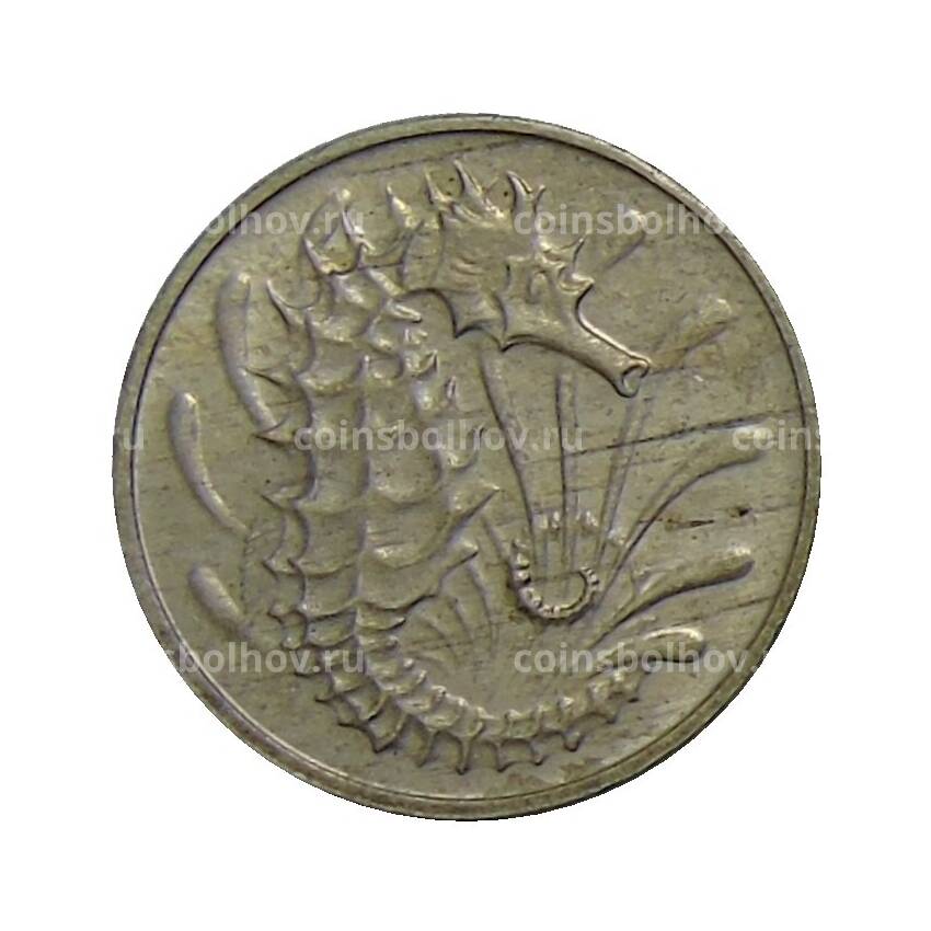 Монета 10 центов 1973 года Сингапур