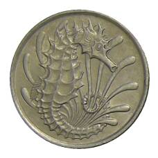 Монета 10 центов 1971 года Сингапур (реверс)