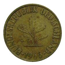 Монета 10 пфеннигов 1966 года G Германия (аверс)