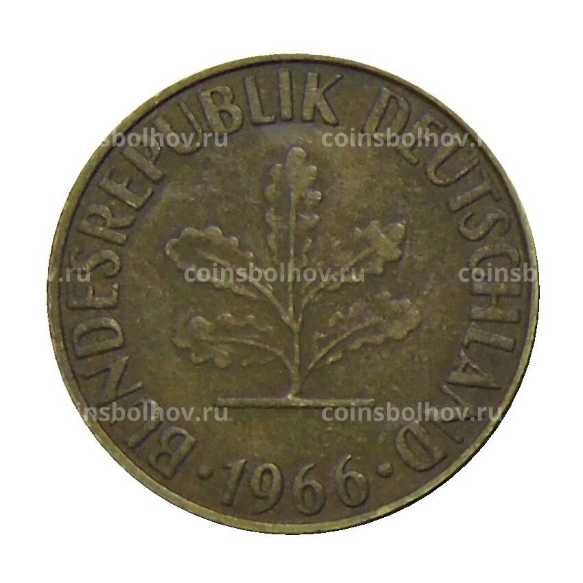 Монета 10 пфеннигов 1966 года F Германия